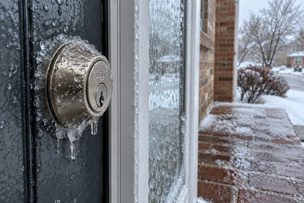 Frozen locks: illustrative scene for Windsor
